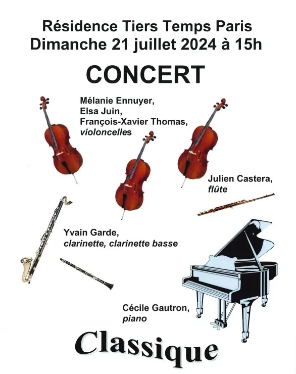  Concert classique à la Résidence Tiers Temps 