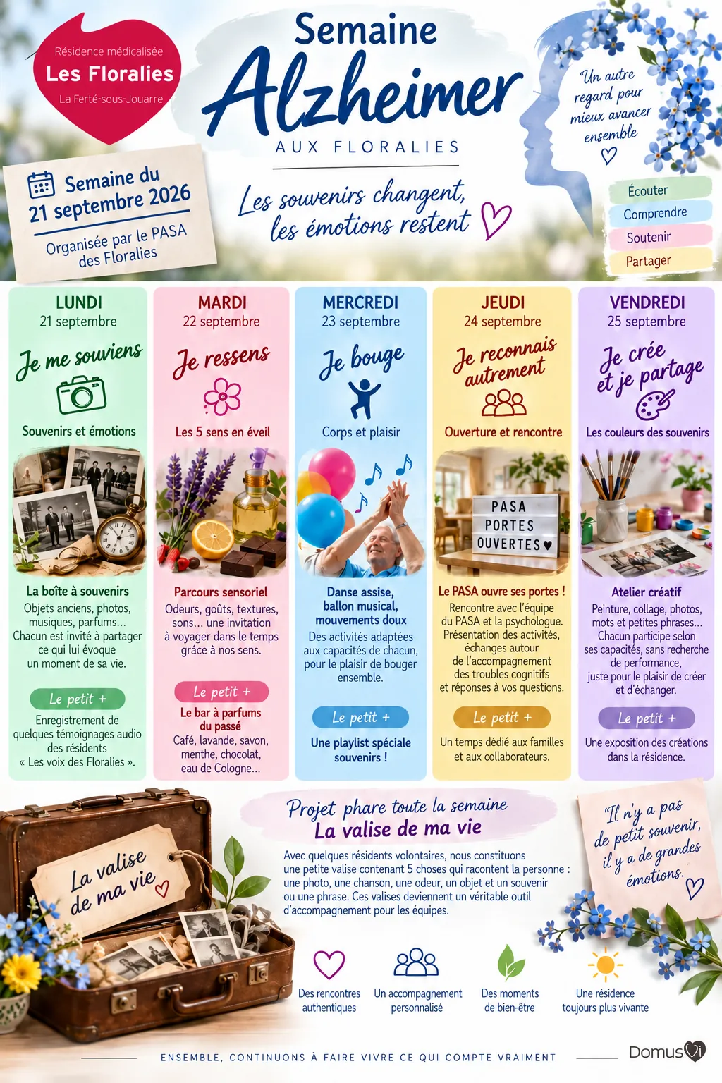 Portes ouvertes du PASA pour notre semaine autour de la maladie d'Alzheimer