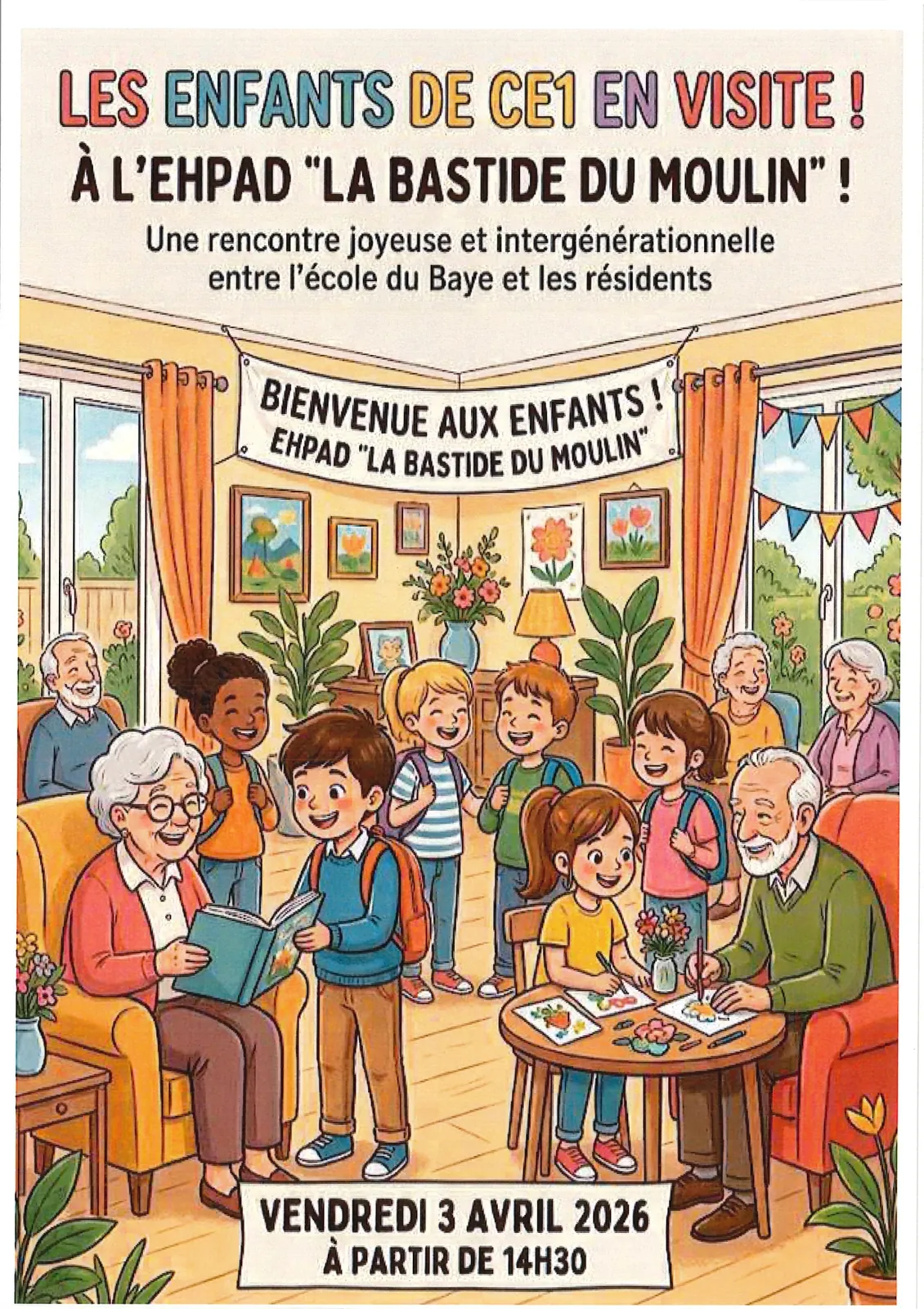 La visite de l'école du Baye