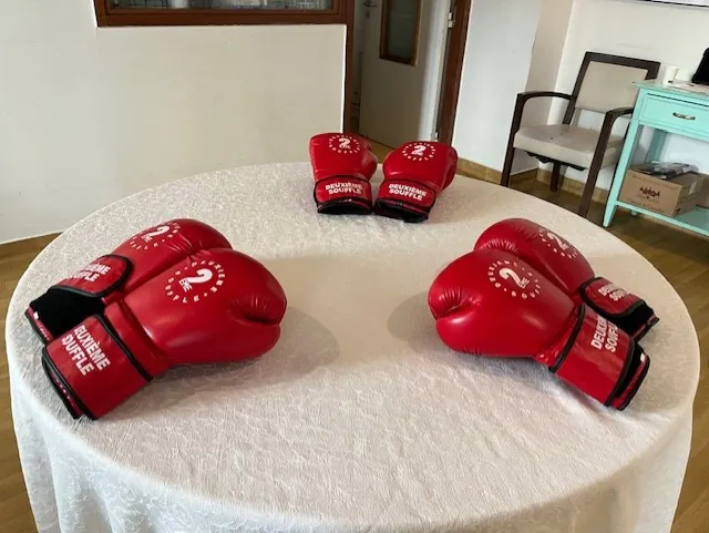 Atelier boxe à l'EHPAD Les jardins de Thiais