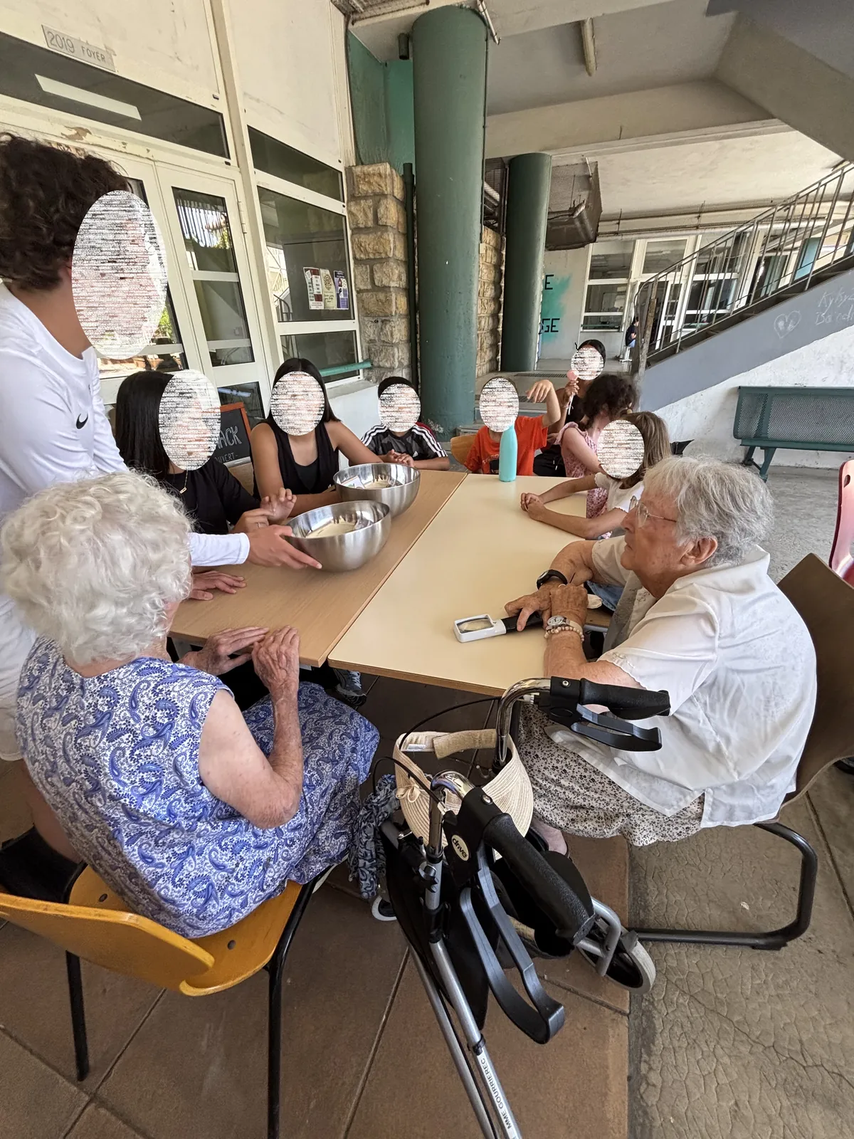 Rencontre intergénérationnelle au Campus Vert d’Azur à Antibes
