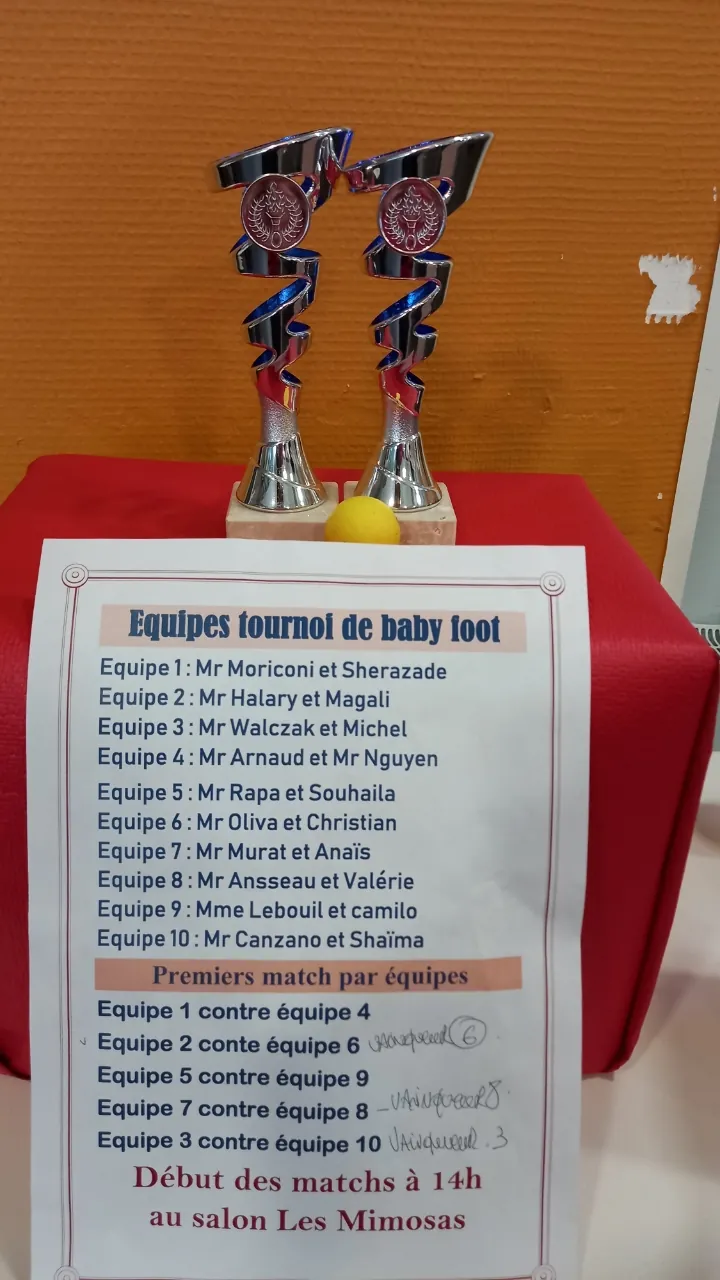 TOURNOI DE BABY FOOT