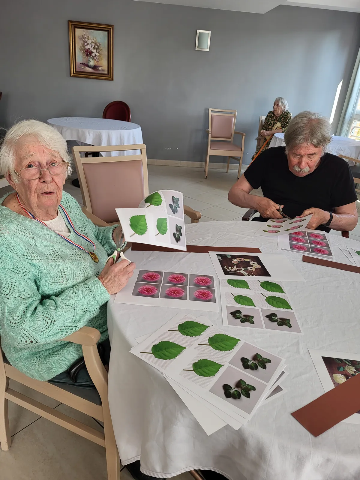 Atelier créatif avec les résidents 