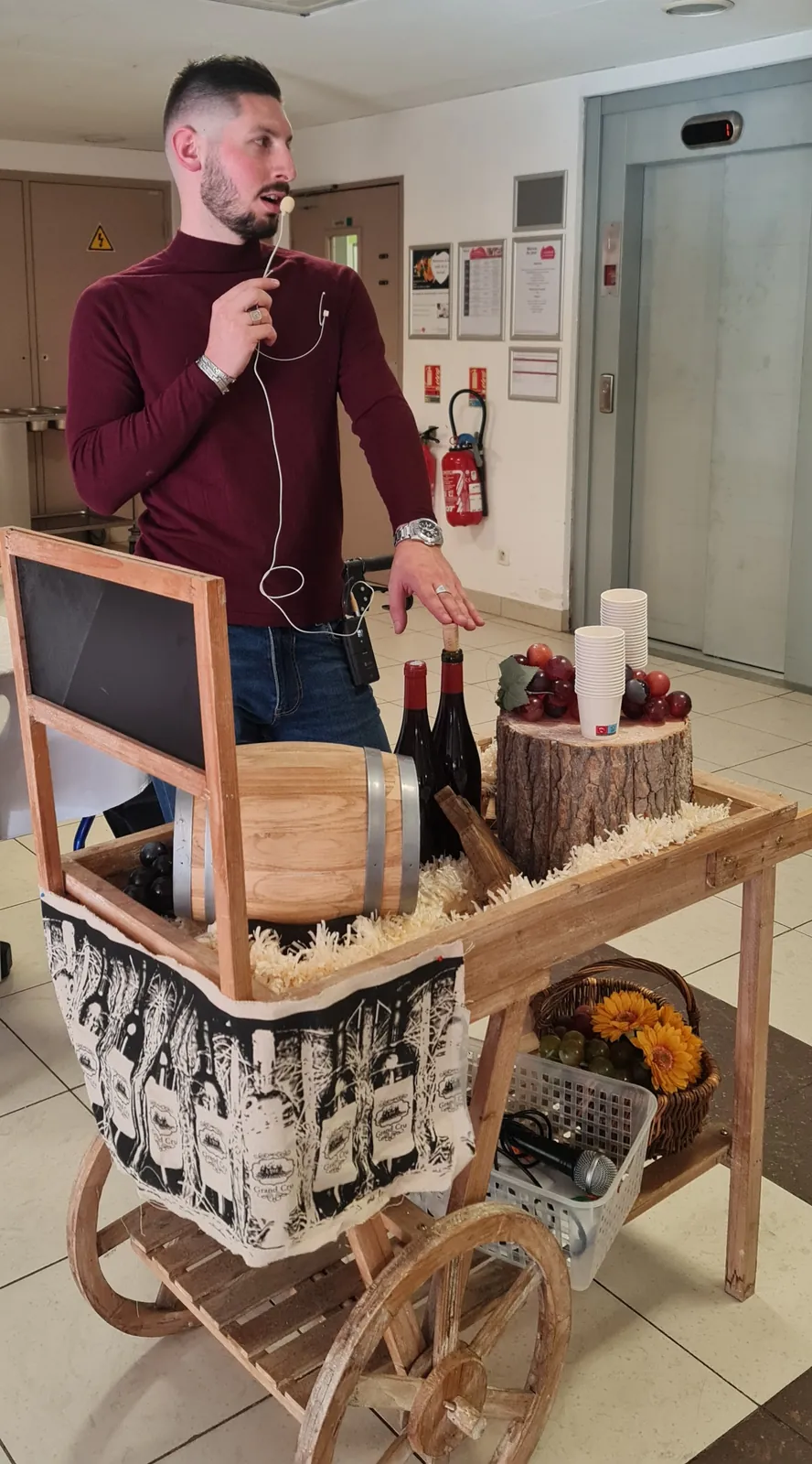 La venue du caviste du chais d'Auribeau sur Siagne