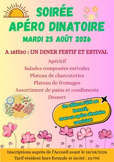 Un apéro dinatoire pour célébrer la fin de l'été