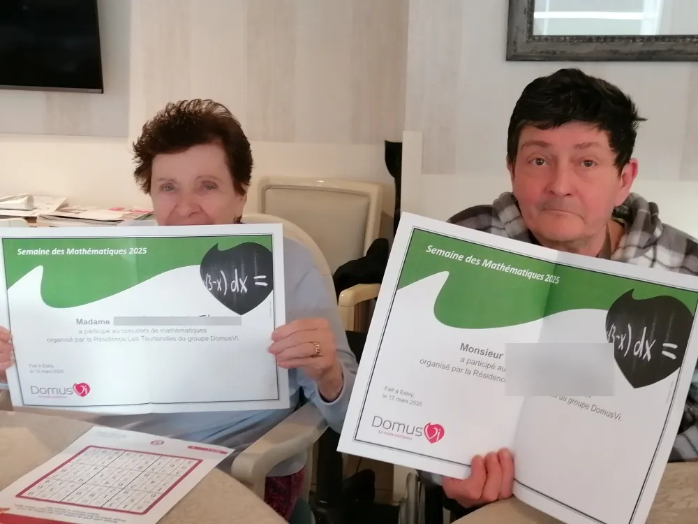 Semaine des Mathématiques à l'EHPAD d'Esbly