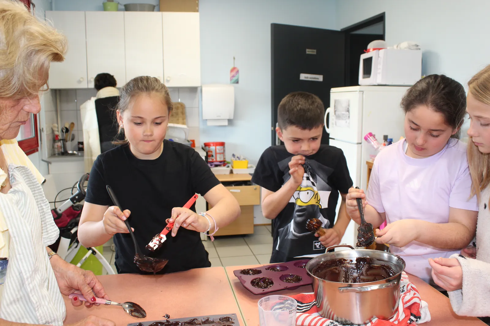 Confection de chocolats !