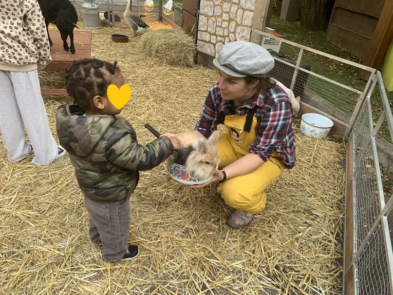 A la ferme pour débuter la semaine Bleue !