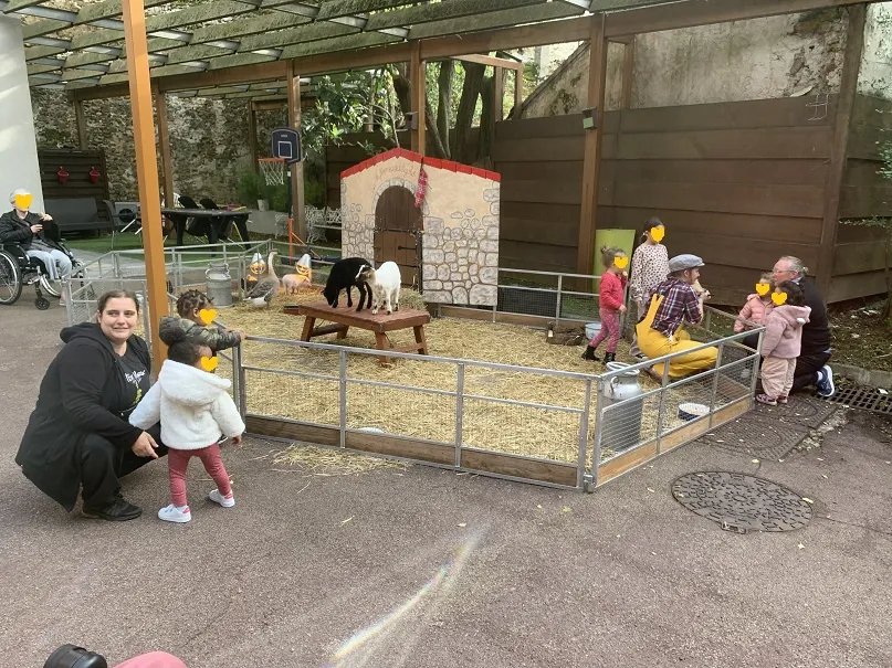 A la ferme pour débuter la semaine Bleue !