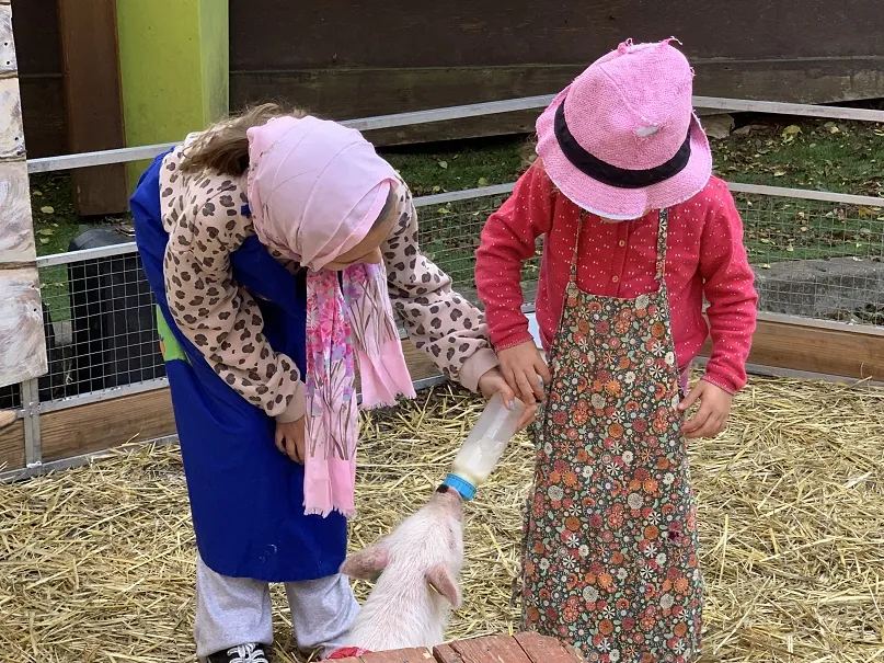 A la ferme pour débuter la semaine Bleue !