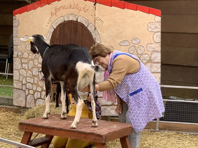 A la ferme pour débuter la semaine Bleue !