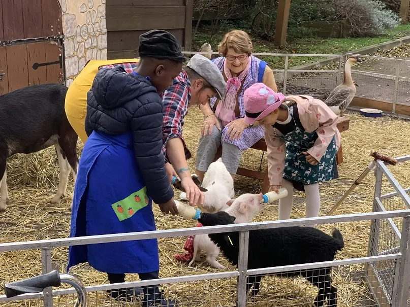 A la ferme pour débuter la semaine Bleue !