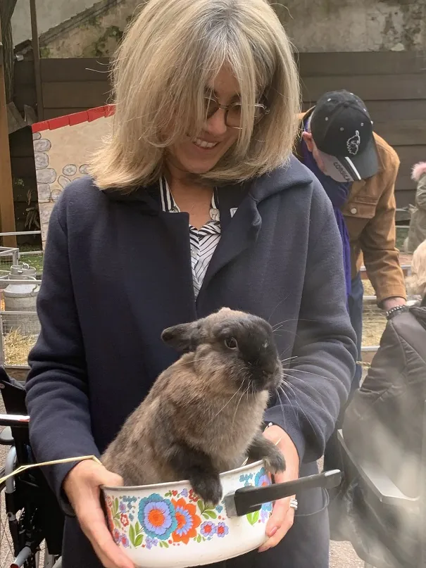 A la ferme pour débuter la semaine Bleue !