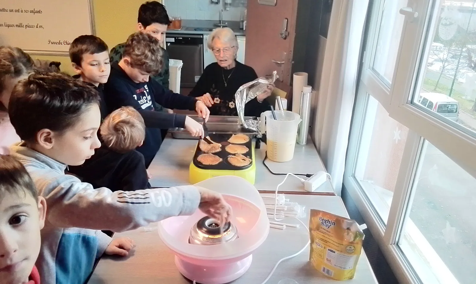 Rencontre sucrée avec les enfants du Centre d'Animation Municipal