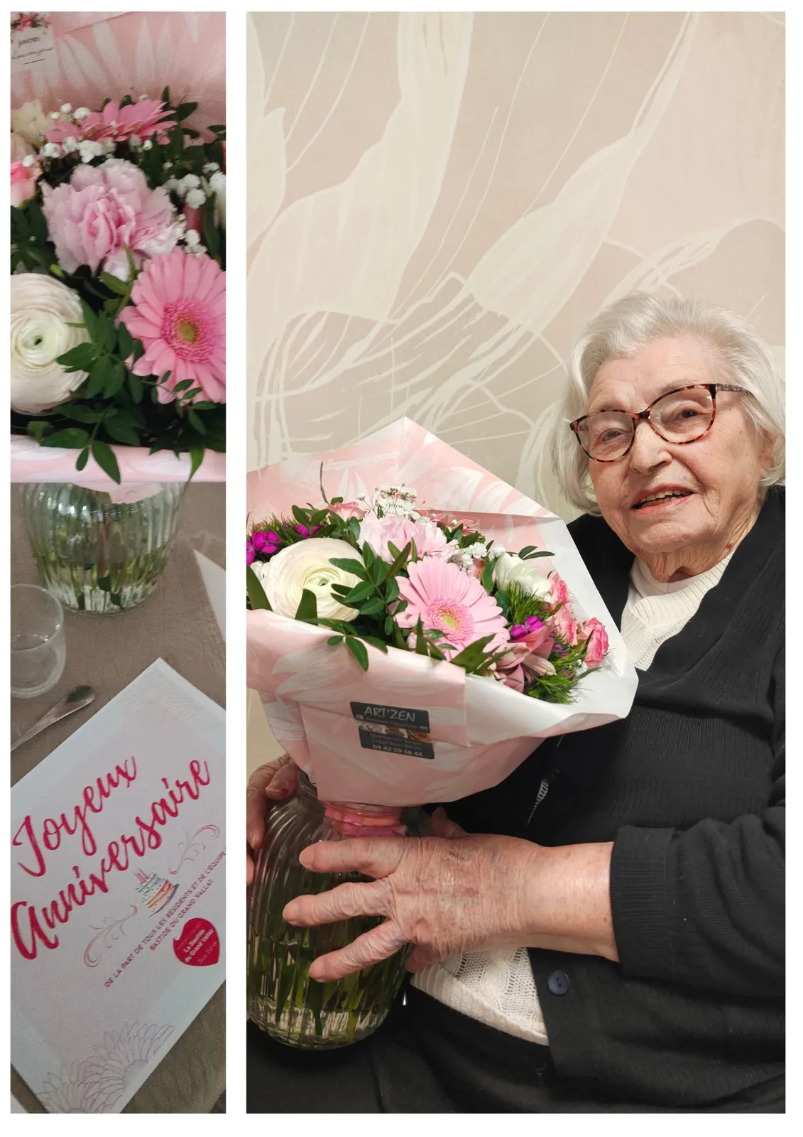 102 ans : Un doux anniversaire célébrer ensemble.
