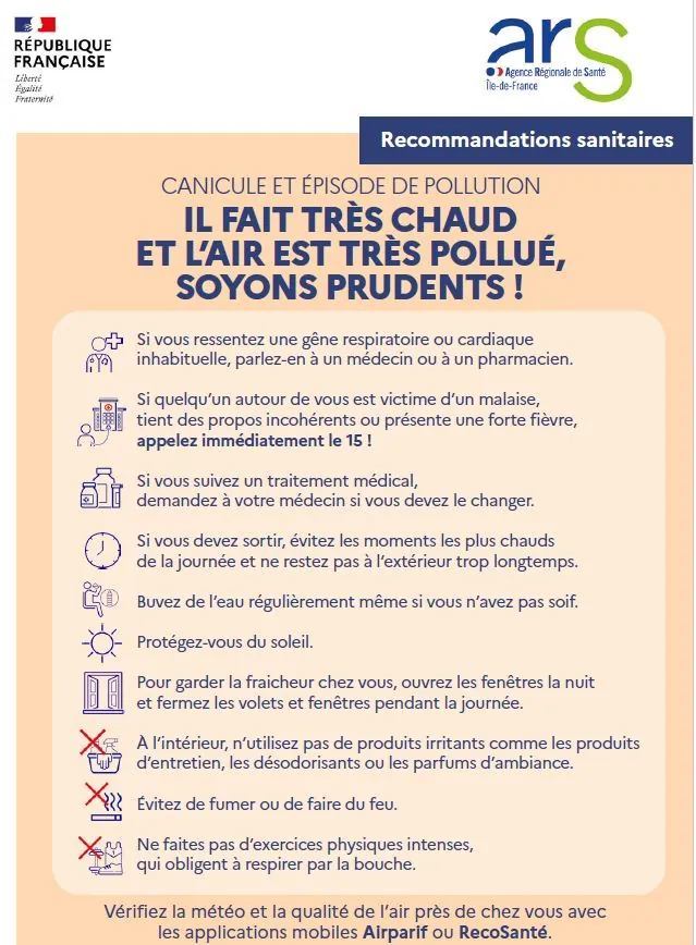 Alerte canicule - niveau rouge 