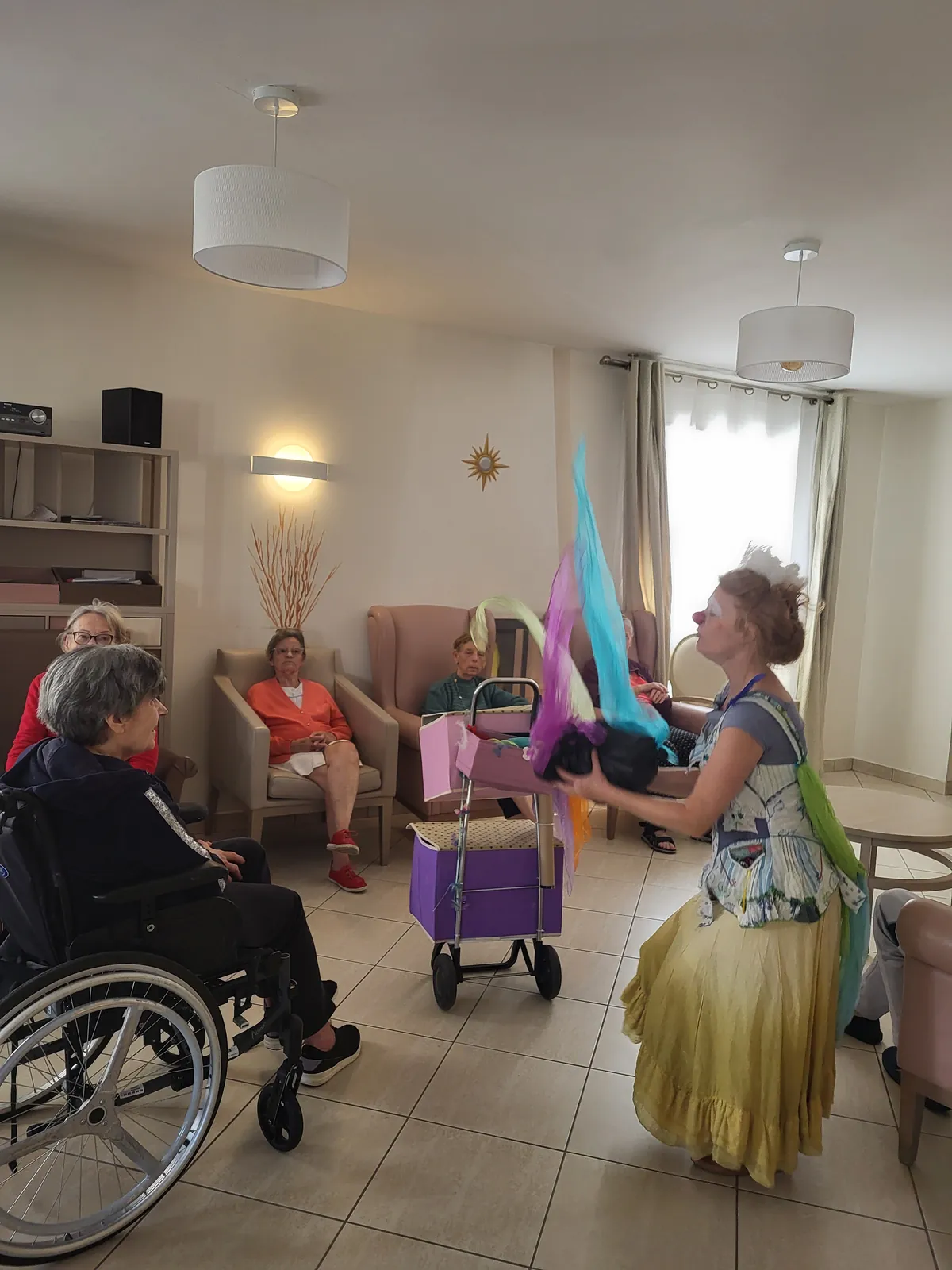  journée  clown pleine de rires et de joie au 1er étage