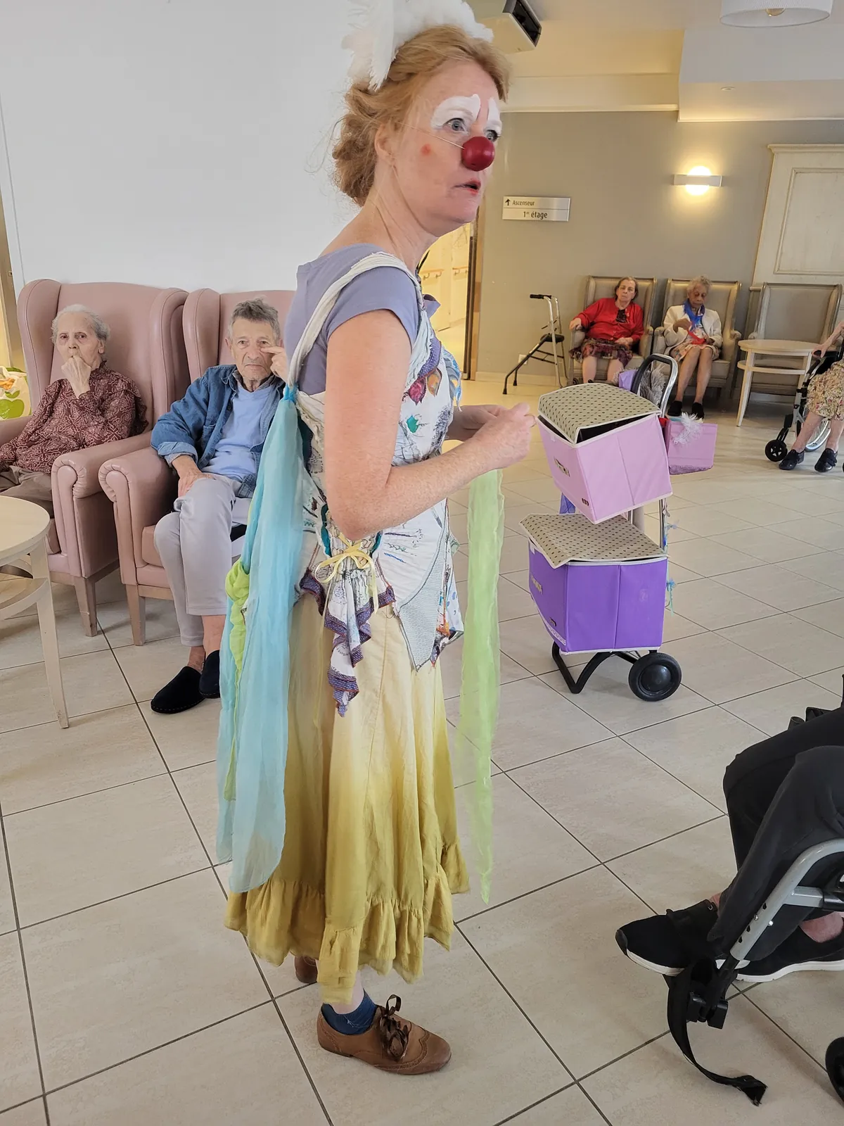 journée  clown pleine de rires et de joie au 1er étage