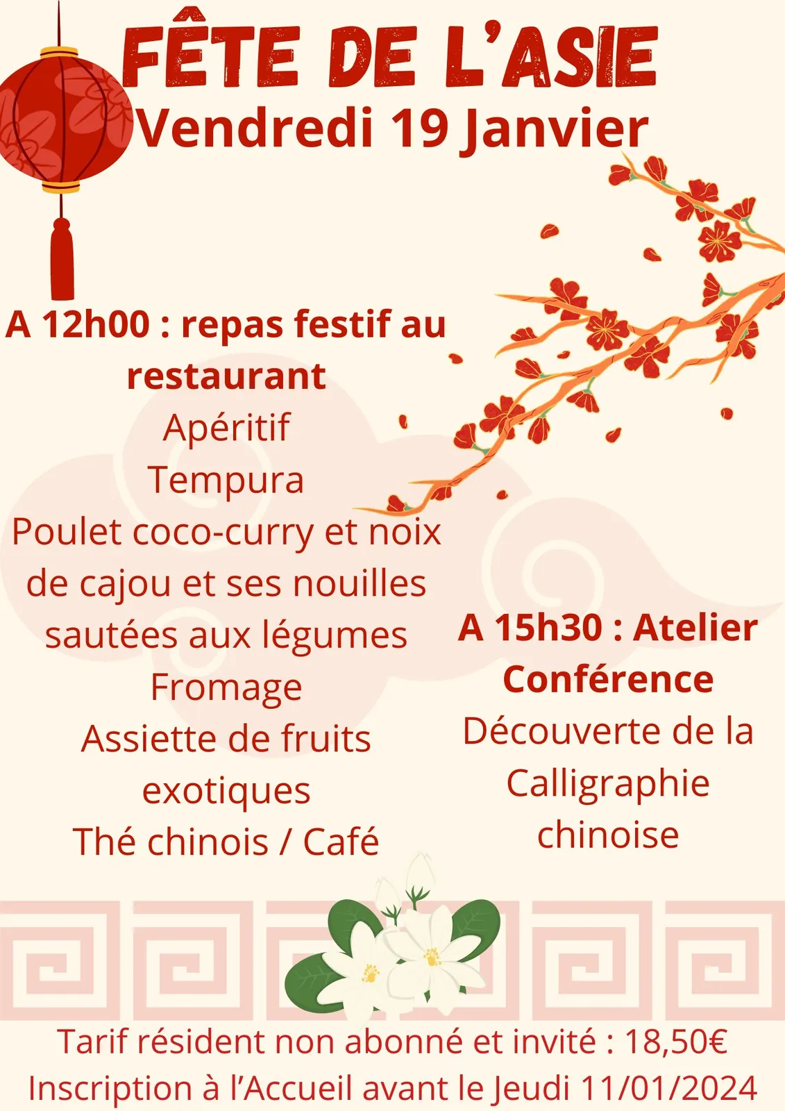 Une journée de fête pour le Nouvel An chinois !