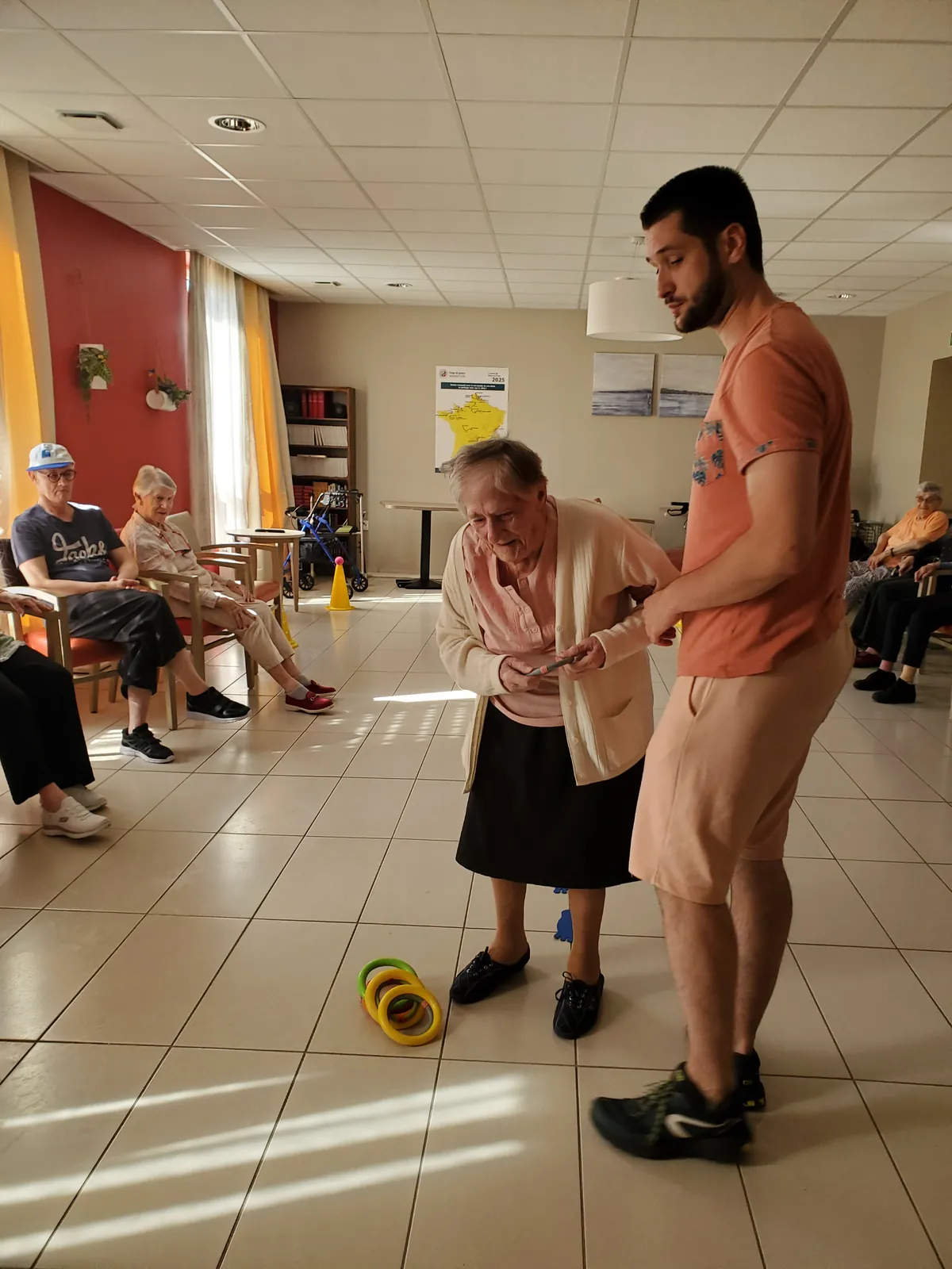 Une séance d'équilibre avec Alexandre, nouvel EAPA