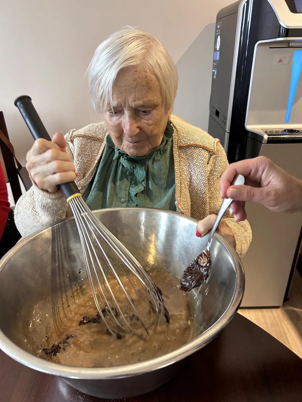 Atelier de cuisine thérapeutique à l'unité de vie protégée 