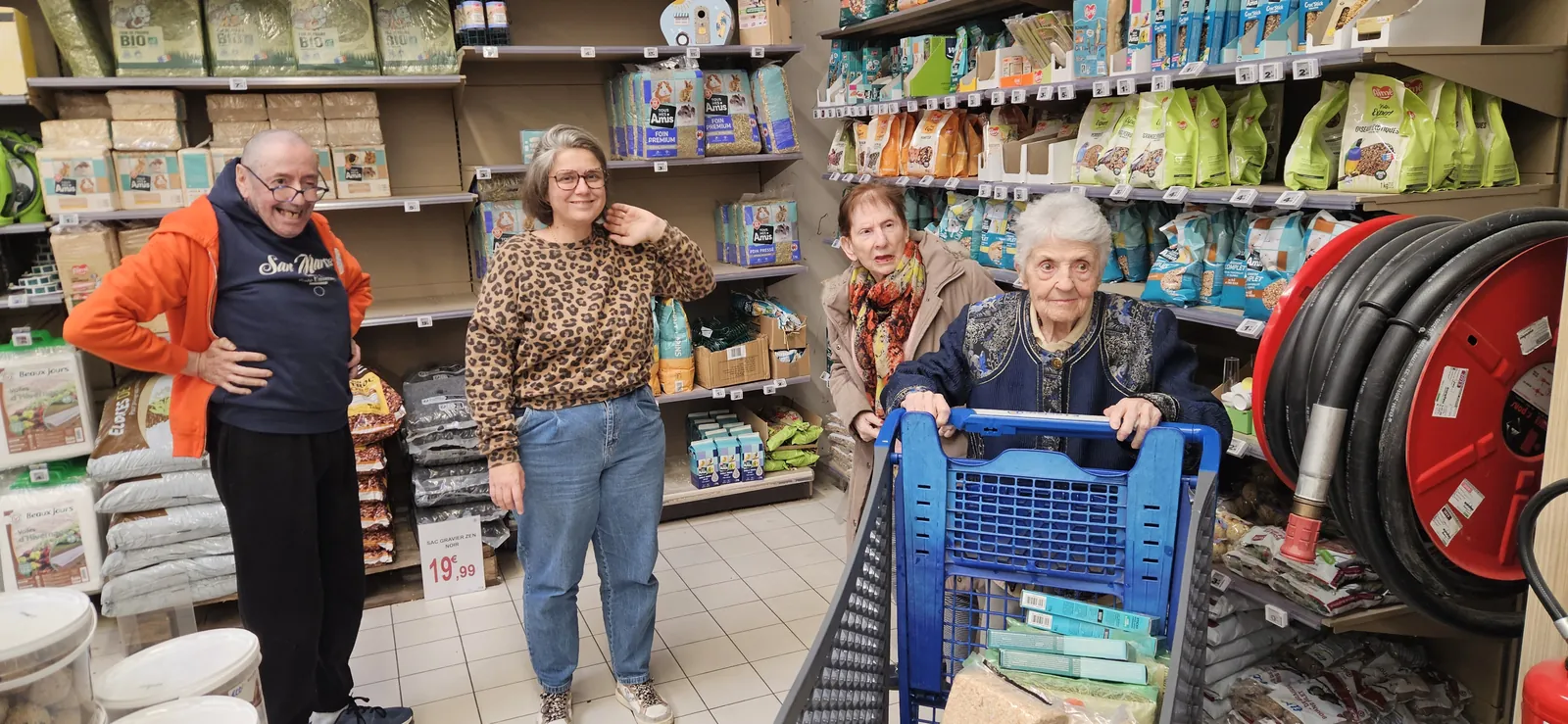 Courses avec les résidents de l'unité de vie protégée