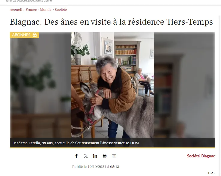 Les résidents dans la Dépêche 