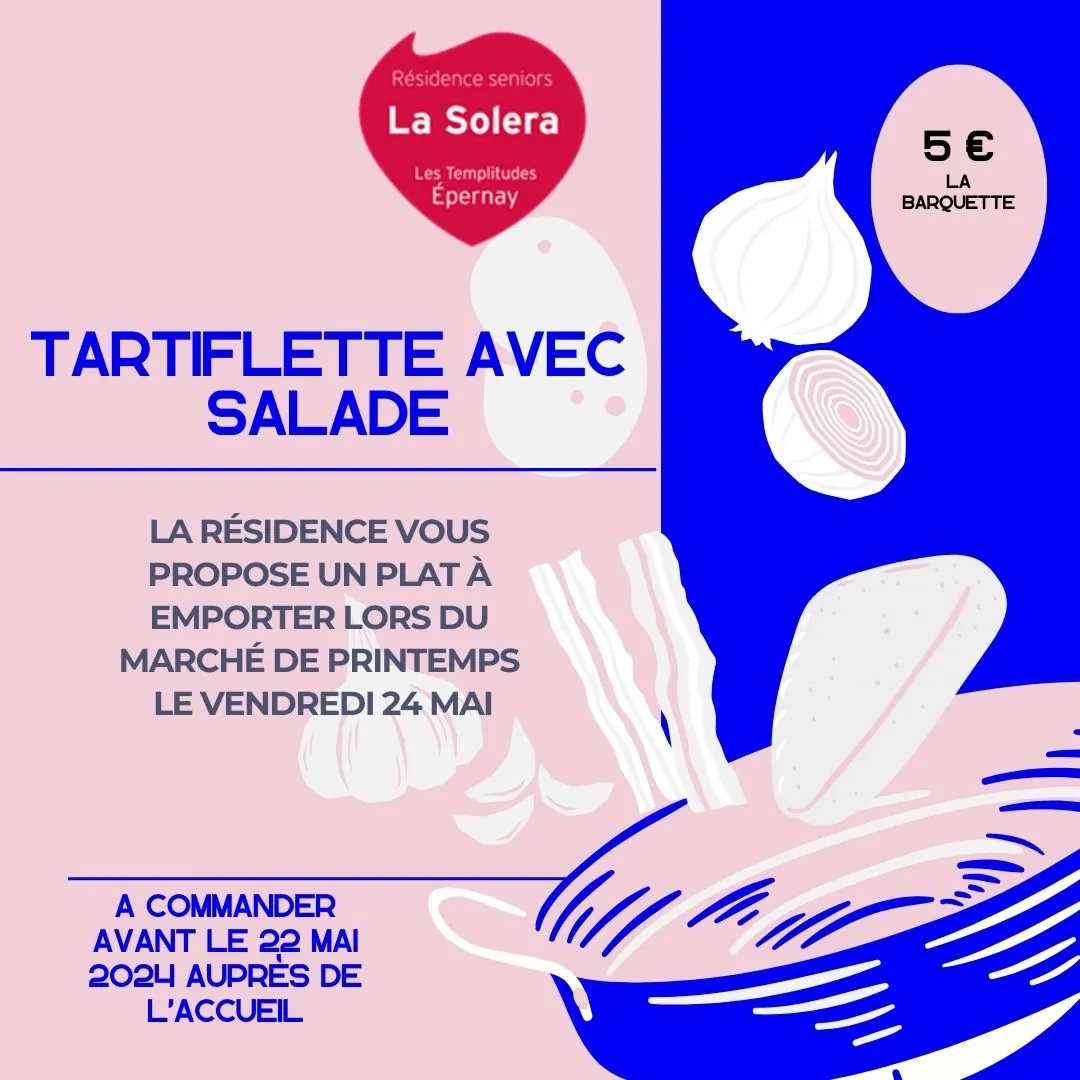 Vente tartiflette 