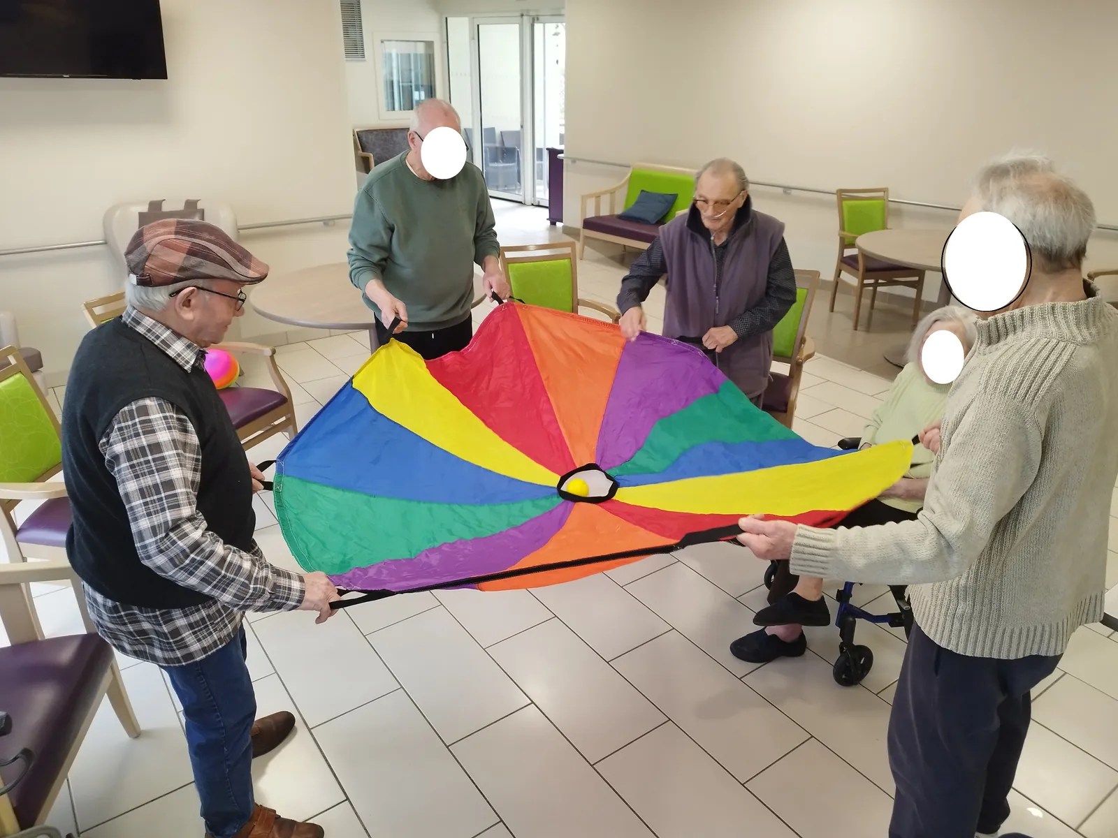 Atelier gymnastique douce au sein de l'unité protégée