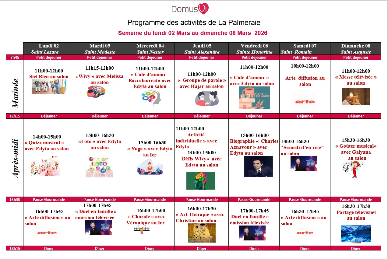 Programmes d'activités