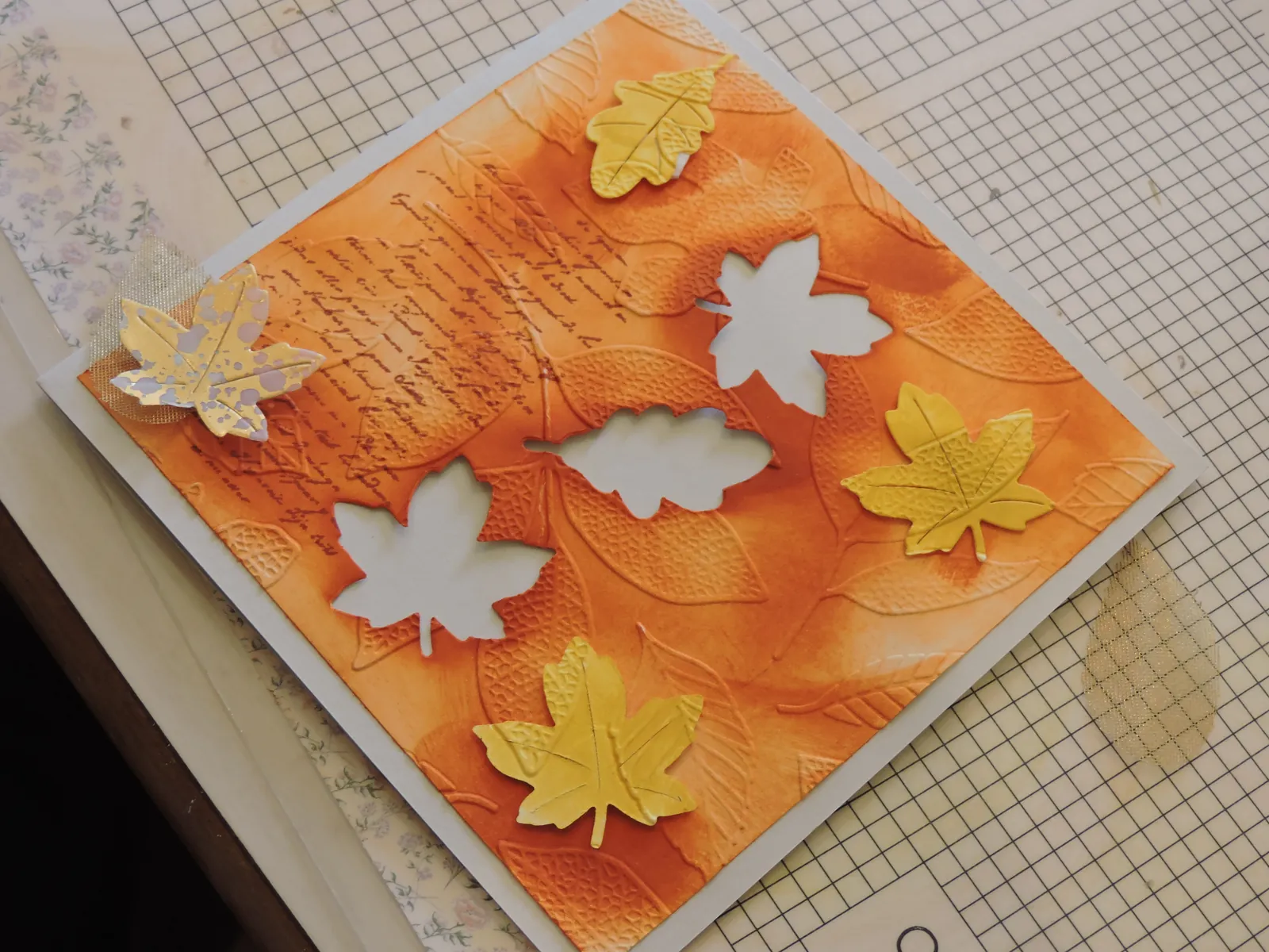 Atelier scrapbooking sur le thème de l' automne 