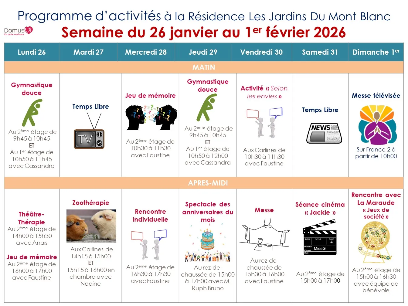 Un weekend à la résidence 