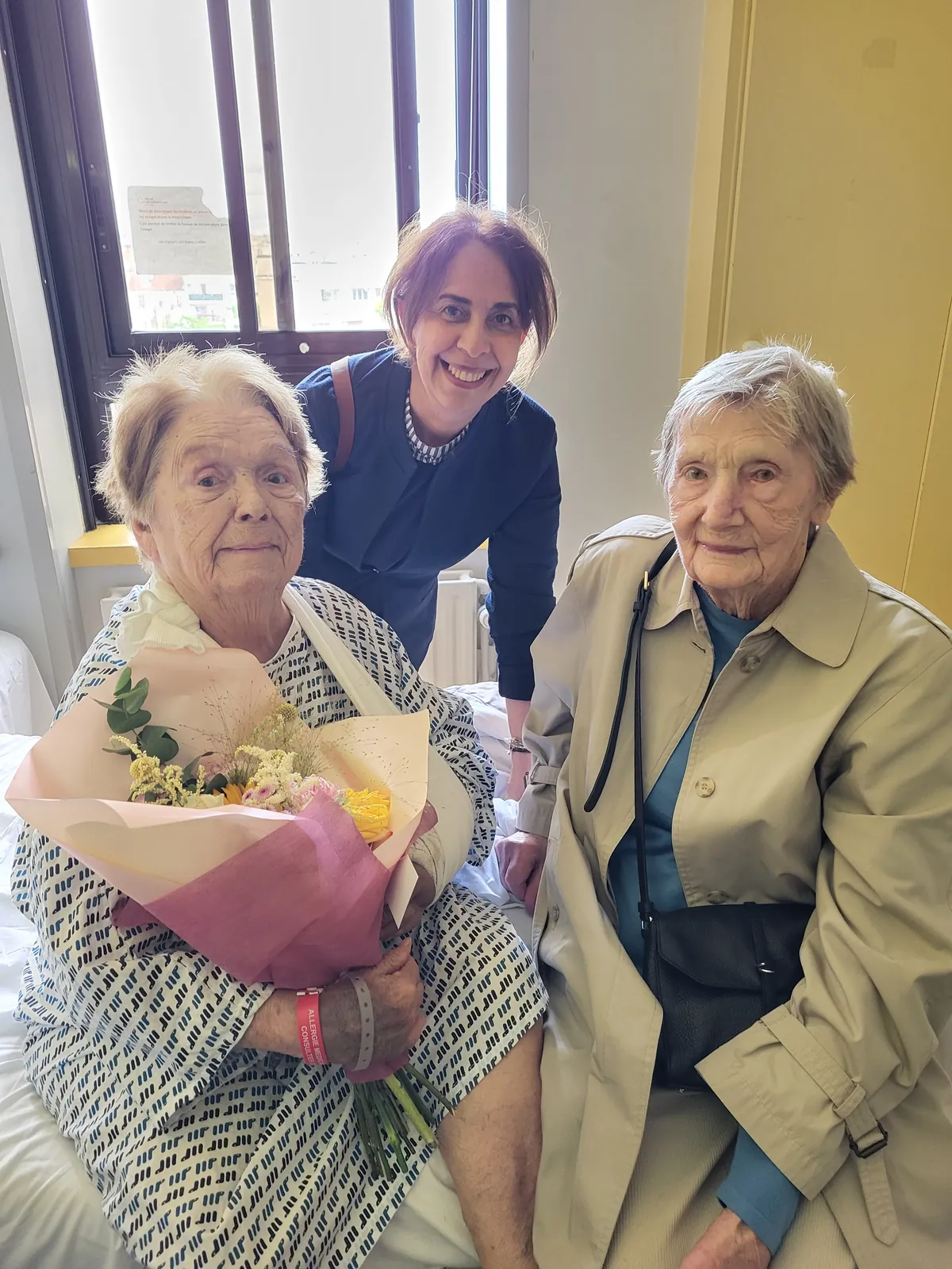 Visite  de madame D. à l'hôpital 