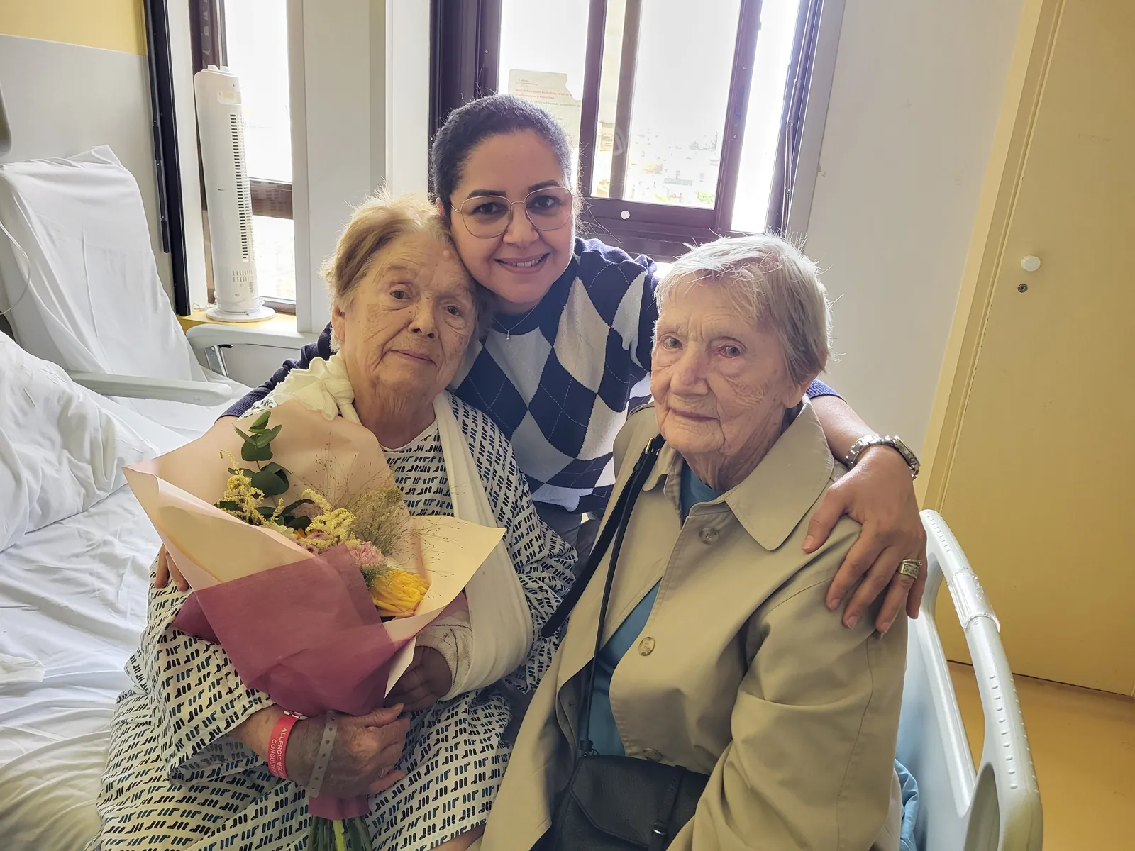 Visite  de madame D. à l'hôpital 