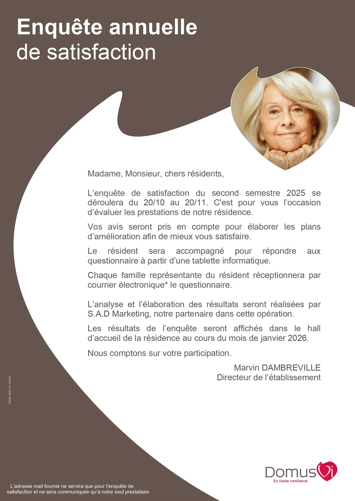 Enquête de satisfaction : C'est parti ! 