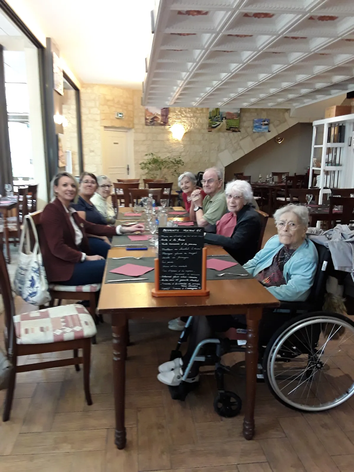 Sortie restaurant 