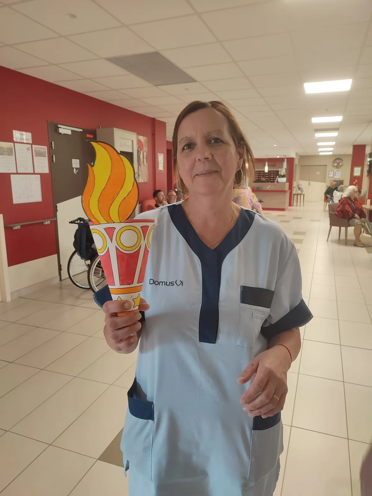 L'arrivée de la flamme olympique à la résidence Méridienne !
