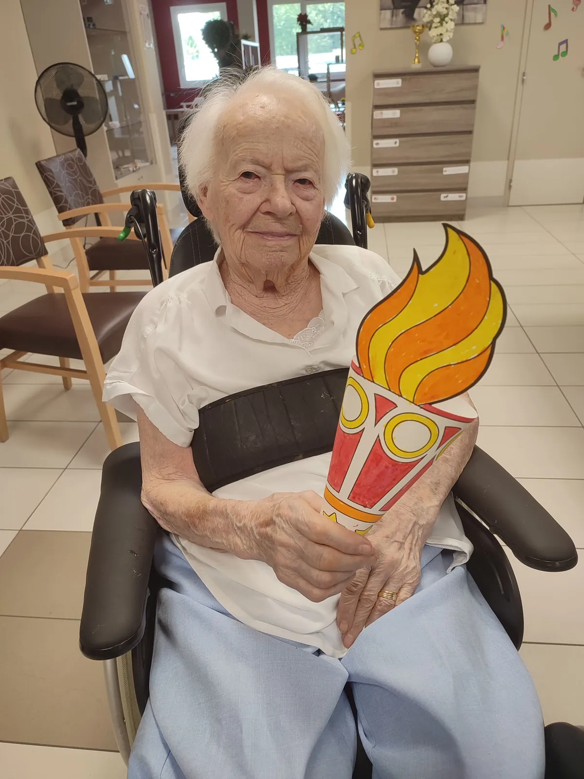 L'arrivée de la flamme olympique à la résidence Méridienne !