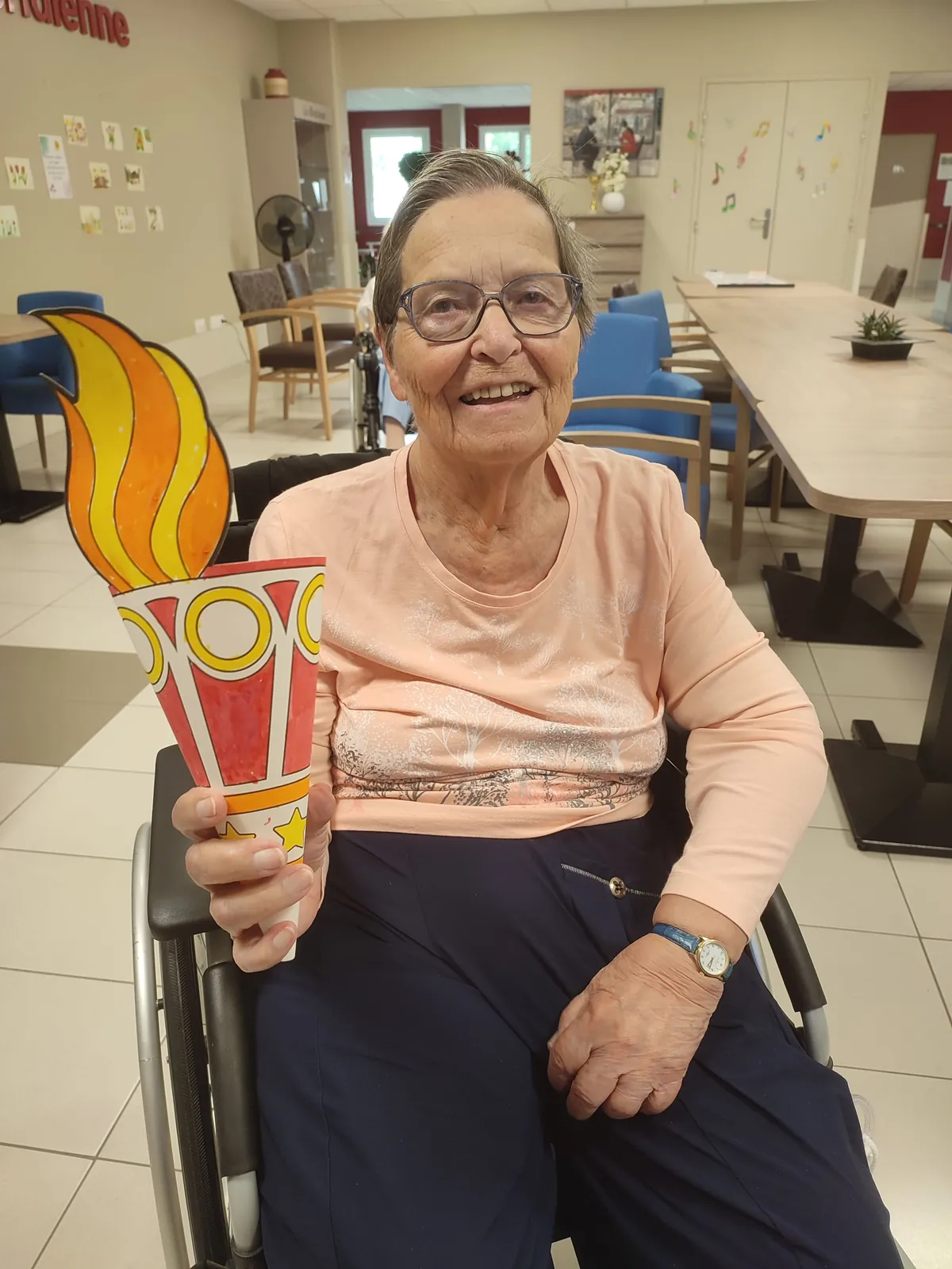 L'arrivée de la flamme olympique à la résidence Méridienne !
