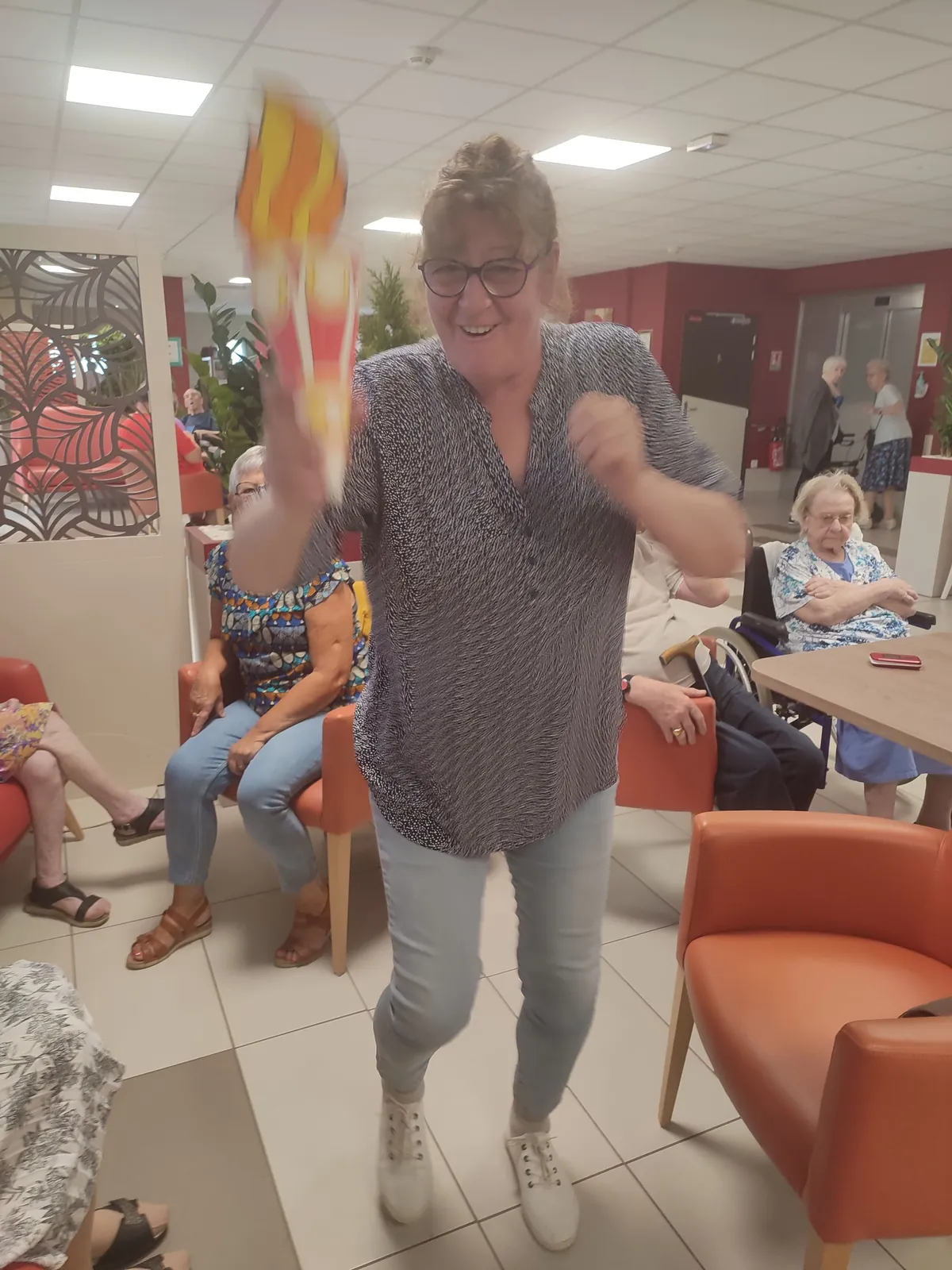 L'arrivée de la flamme olympique à la résidence Méridienne !