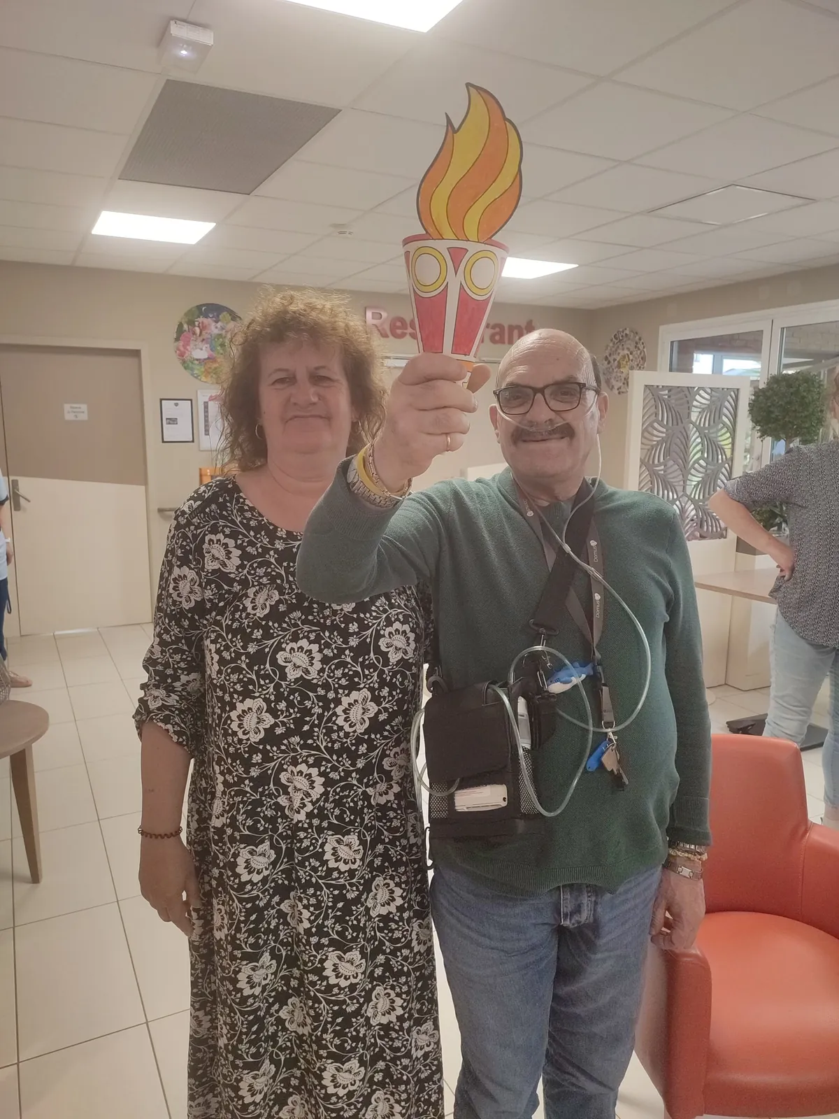 L'arrivée de la flamme olympique à la résidence Méridienne !