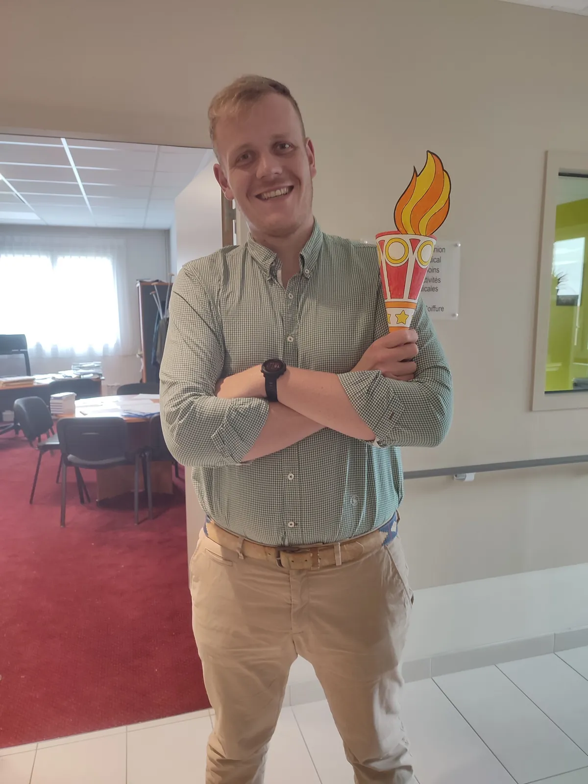L'arrivée de la flamme olympique à la résidence Méridienne !