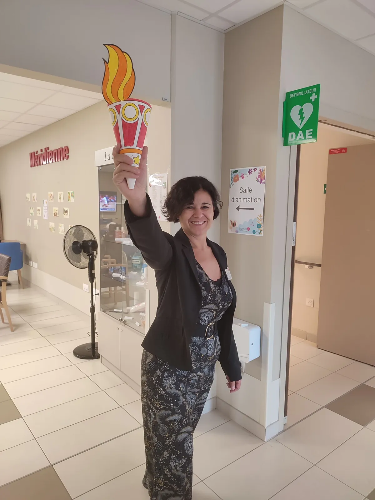 L'arrivée de la flamme olympique à la résidence Méridienne !