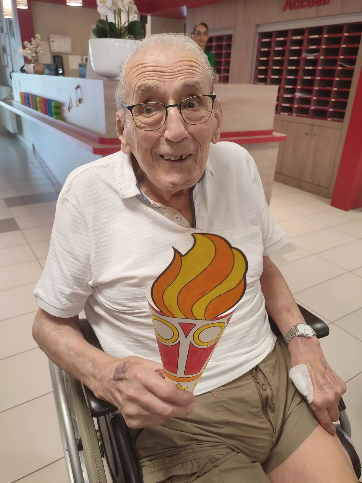 L'arrivée de la flamme olympique à la résidence Méridienne !