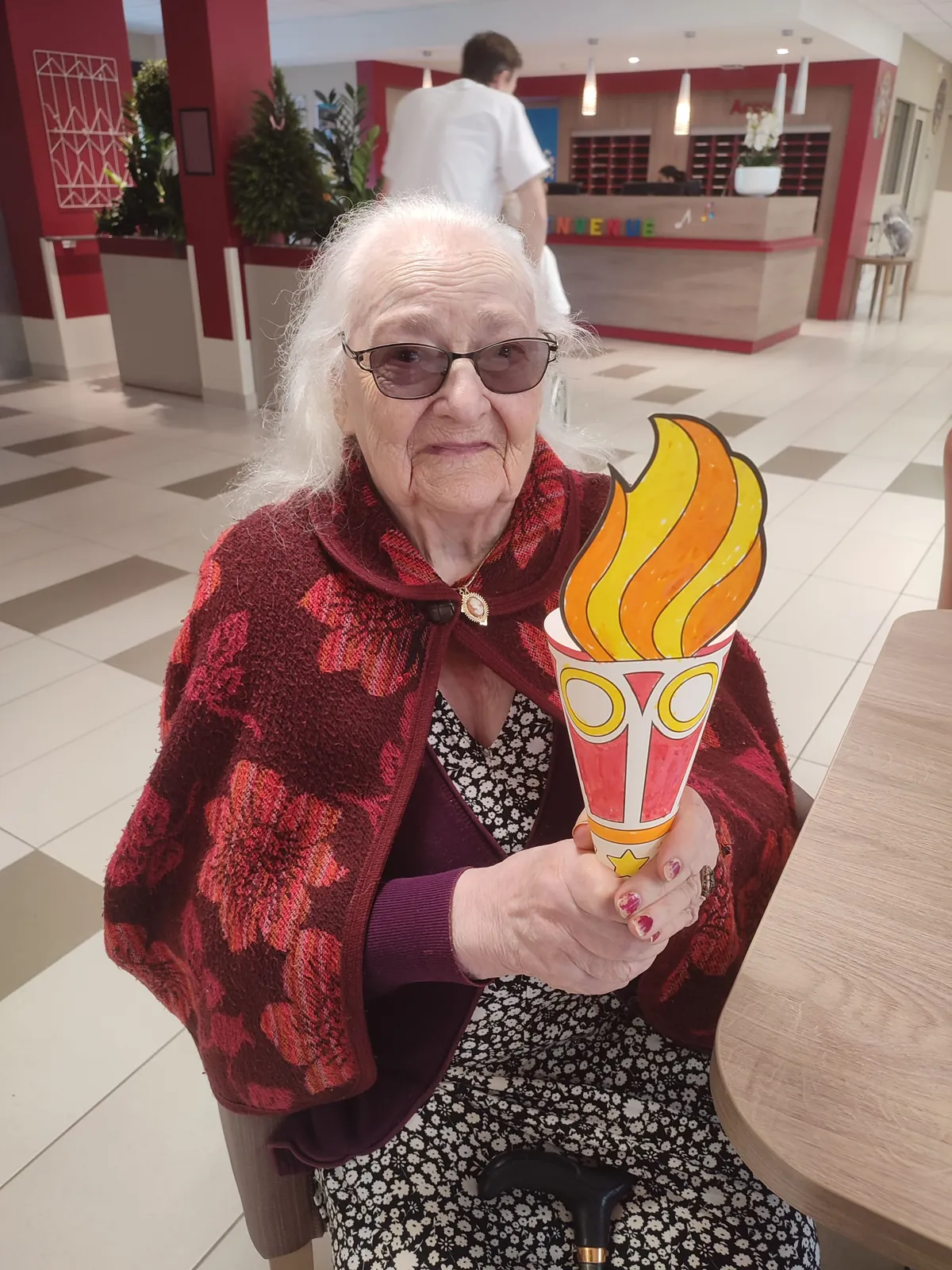 L'arrivée de la flamme olympique à la résidence Méridienne !