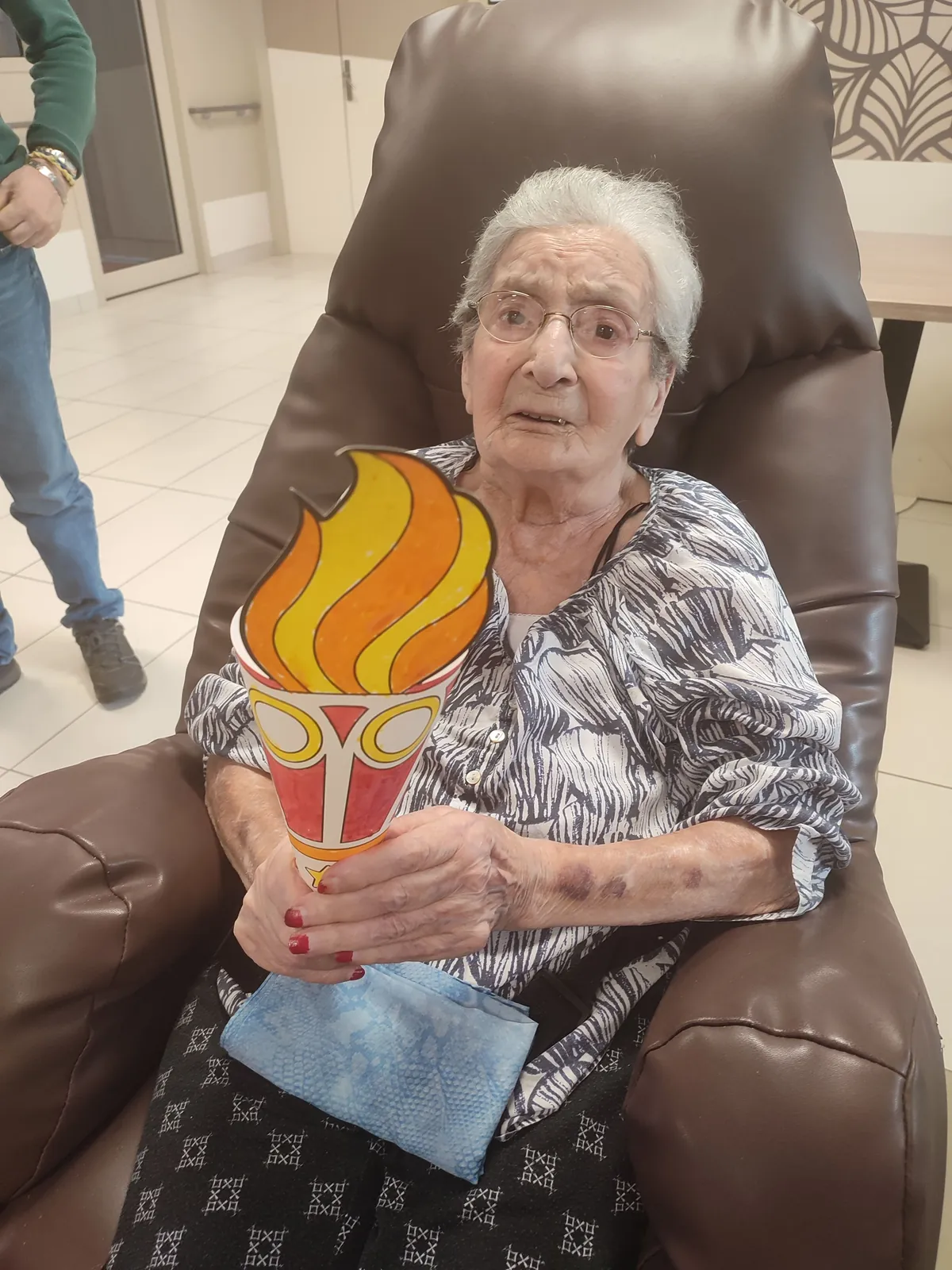 L'arrivée de la flamme olympique à la résidence Méridienne !