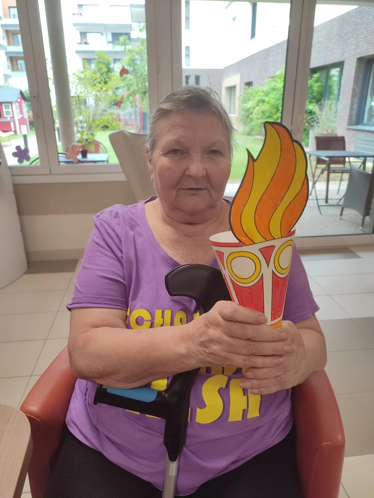 L'arrivée de la flamme olympique à la résidence Méridienne !