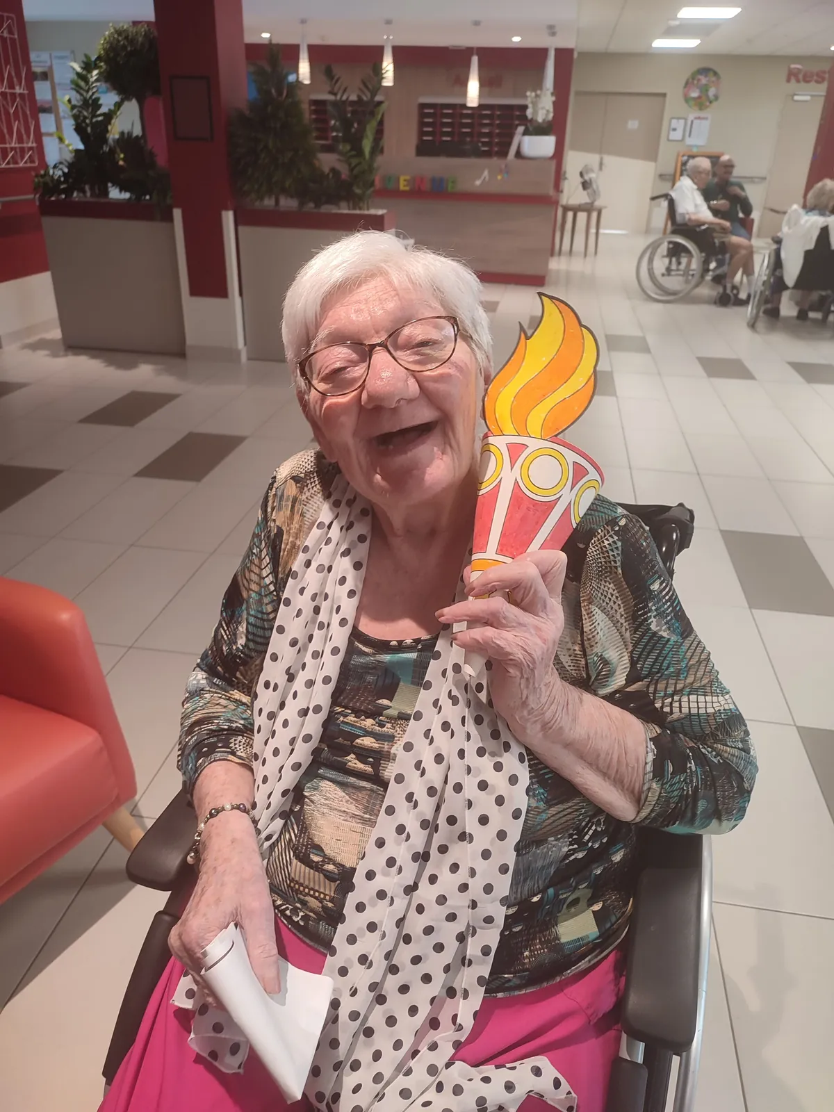 L'arrivée de la flamme olympique à la résidence Méridienne !