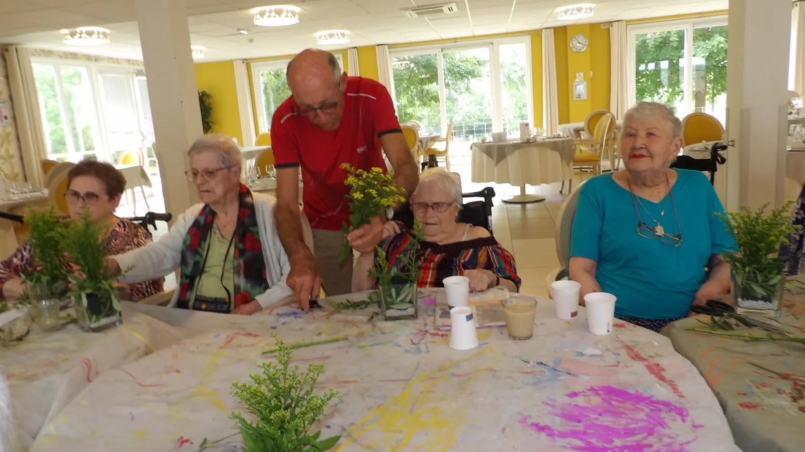 Boucle d’Or: un atelier floral tout en jaune