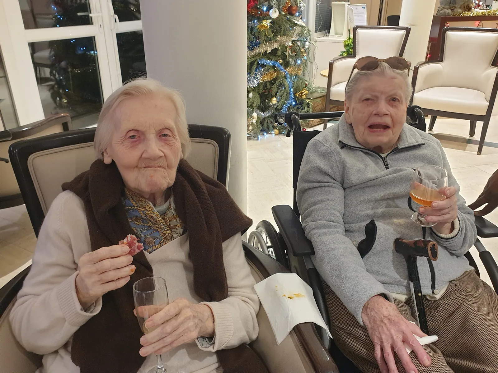 Apéritif festif pour fêter l'arrivée de la nouvelle année